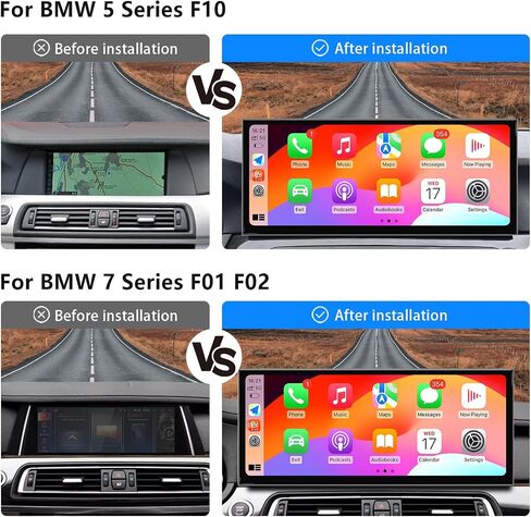 15.8 Inch Android Auto Radio for BMW 5 7 Series F10 F11 F01 NBT 520i 525i 528i 2013-2016,Car Play IPS Touch Screen Upgrade Car Stereo Support Wireless Android Auto in Saudi Arabia