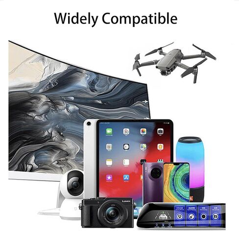 بطاقة ذاكرة TF سعة 8 جيجابايت C10 U3 فائقة السرعة مع محول، بطاقة ذاكرة فلاش SD للكمبيوتر اللوحي والكاميرا والهاتف المحمول بدون طيار in Kuwait