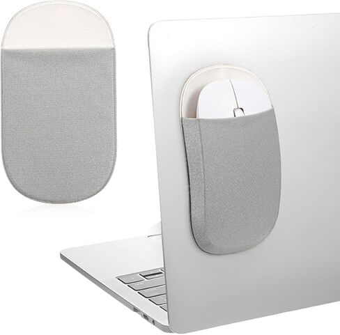 Mouse Holder for Laptop, Universal Stick-On Mouse Pouch Sleeve Pocket for Computer Office Home in Saudi Arabia
