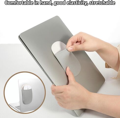 Mouse Holder for Laptop, Universal Stick-On Mouse Pouch Sleeve Pocket for Computer Office Home in Saudi Arabia