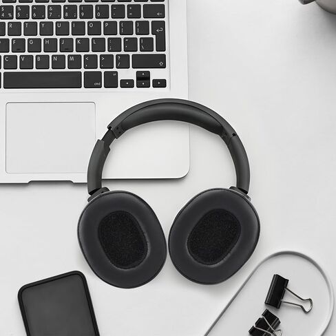 وسائد أذن بديلة لسماعات Skullcandy Crusher Wireless/Evo/ANC Hesh 3/EVO/ANC وVenue ANC، وسائد الأذن، وأغطية أذن سماعة الرأس مع جلد بروتين ناعم، وإسفنج عزل الضوضاء، أسود in Saudi Arabia