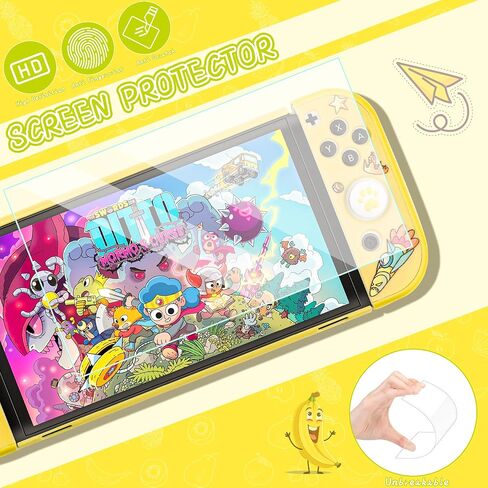 حقيبة حمل FUNDIARY لجهاز Nintendo Switch OLED، ملحقات حقيبة حمل السفر مع 2 مقبض إبهام وحزام معصم (من أجل دموع المملكة) in Saudi Arabia
