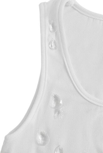 تتصدر محصول Verdusa Women's Crops Party Clubwear Clubwear Crystal Tank Top in Saudi Arabia