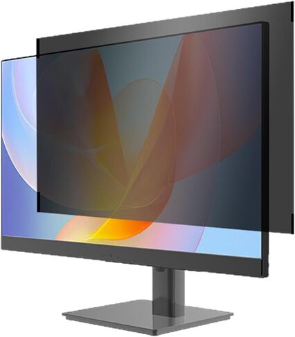 Yunir 24in Magnetic Computer Privacy Screen Filter for 16:9 Widescreen Monitor, Removable Eye Protection Anti Glare Blue Light Filter Privacy, Anti Screen Protector Film (Two Pieces) in Saudi Arabia