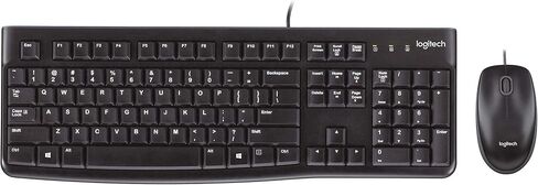 Logitech Desktop MK120 Durable, Comfortable, USB Mouse and keyboard Combo (Renewed) in Saudi Arabia
