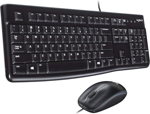 Logitech Desktop MK120 Durable, Comfortable, USB Mouse and keyboard Combo (Renewed) in Saudi Arabia