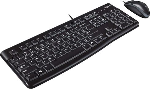 Logitech Desktop MK120 Durable, Comfortable, USB Mouse and keyboard Combo (Renewed) in Saudi Arabia