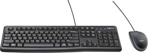 Logitech Desktop MK120 Durable, Comfortable, USB Mouse and keyboard Combo (Renewed) in Saudi Arabia