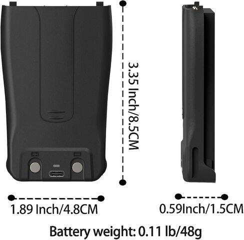 2 حزم 888S اتجاهين راديو بطارية ليثيوم أيون 1500 مللي أمبير USB-C قابلة للشحن BL-1 3.7 فولت متوافق مع 777S 666S 999S H-777 C1 أجهزة اتصال لاسلكية in Saudi Arabia