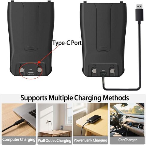 2 حزم 888S اتجاهين راديو بطارية ليثيوم أيون 1500 مللي أمبير USB-C قابلة للشحن BL-1 3.7 فولت متوافق مع 777S 666S 999S H-777 C1 أجهزة اتصال لاسلكية in Saudi Arabia