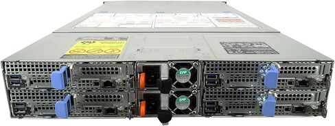 Dell PowerEdge C6420 4-Node، 8X Gold 6240 2.6 جيجا هرتز وحدة المعالجة المركزية 18 النواة، ذاكرة الوصول العشوائي DDR4 سعة 2 تيرابايت، H330، 24x 3.84 تيرابايت 12 جيجا SAS SSD (متجدد) in Saudi Arabia
