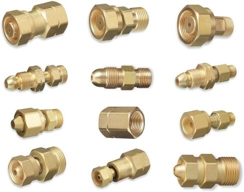 اسطوانة نحاسية لمنظم محولات الأسيتيلين CGA-200 CGA-300 CGA-510 CGA-520 in Kuwait