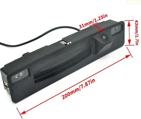 كاميرا عكسية لـ 2015-2019 170 درجة HD 1080P سيارة الرؤية الخلفية الليلية عكس كاميرا السيارة (Ahd Dynamic) in Kuwait