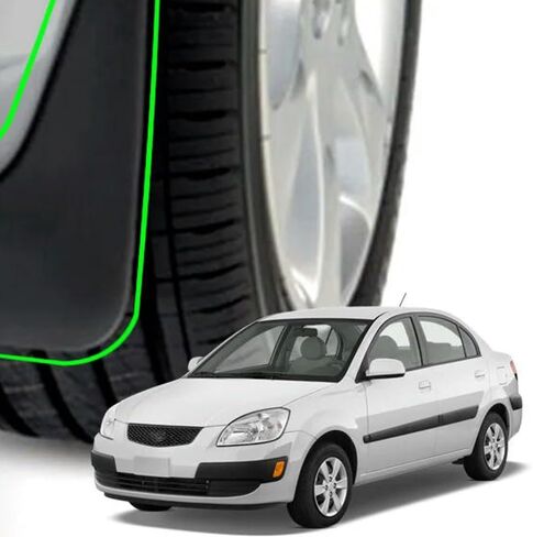 - Car Mudflaps Front Rear ?Fenders Wheel Splash ?Guards Mudguards - for Rio 2006 2007 2008 2009 2010 2011 New Pride 4-Door Sedan in Kuwait