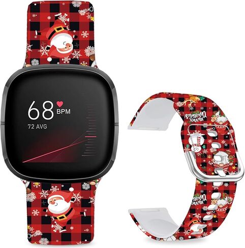 أحزمة ساعة مطبوعة بنمط كارتون فرونتي متوافقة مع سوار بديل Fitbit Versa 4/ Versa 3/ Fitbit Sense 2/Sense، سوار معصم رياضي من السيليكون الناعم للنساء والرجال والمراهقين. in Kuwait
