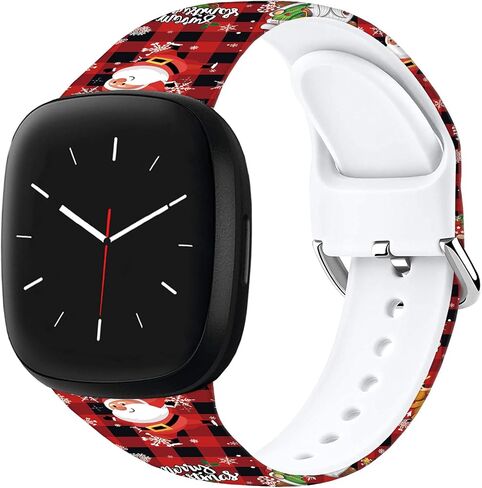 أحزمة ساعة مطبوعة بنمط كارتون فرونتي متوافقة مع سوار بديل Fitbit Versa 4/ Versa 3/ Fitbit Sense 2/Sense، سوار معصم رياضي من السيليكون الناعم للنساء والرجال والمراهقين. in Kuwait