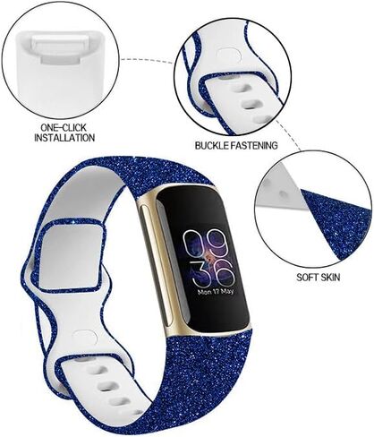 Sport Bands Compatible with Charge 6 /Charge 5 for Women Men,Soft Waterproof Replacement Straps Wristbands for Charge Advanced Fitness Tracker-6 in Saudi Arabia