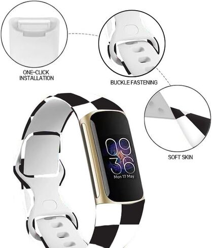 Sport Bands Compatible with Charge 6 /Charge 5 for Women Men,Soft Waterproof Replacement Straps Wristbands for Charge Advanced Fitness Tracker-6 in Saudi Arabia