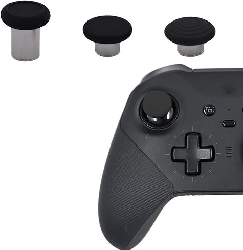6 in 1 Metal Thumbsticks for Xbox One Elite Series 2, Elite 2 Core Controller Thumbsticks Joystick Replacement for Xbox Elite Series 2, Includes 1 Tall, 1 Wide Dome, 2 Standard, 2 Classic (Blue) in Saudi Arabia