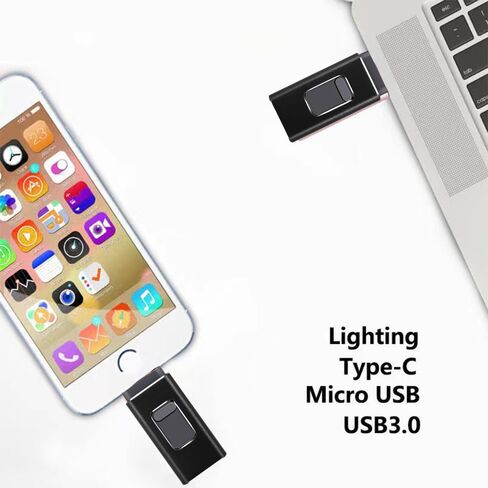 64GB USB Flash Drives – High-Capacity 4-in-1 USB Drive Compatible with All Smartphones and Computers in Saudi Arabia