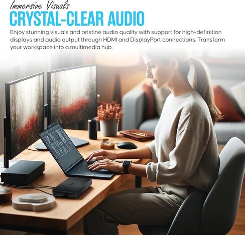 محطة إرساء WD19TBS مزودة بقدرة 180 وات + USB من النوع C + HDMI+ منفذ عرض مزدوج - حزمة محطة إرساء للكمبيوتر المحمول النهائية (متجددة) in Kuwait