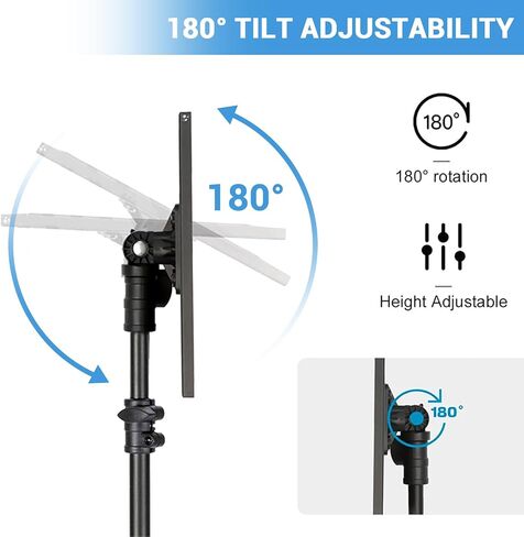 Garvee Projector Stand Tripod Laptop Stand with Adjustable Height 26 to 63 Inch Mobile Laptop Cart on Wheels with Phone Holder Floor Stand for Couch for Outdoor Movies Black in Saudi Arabia