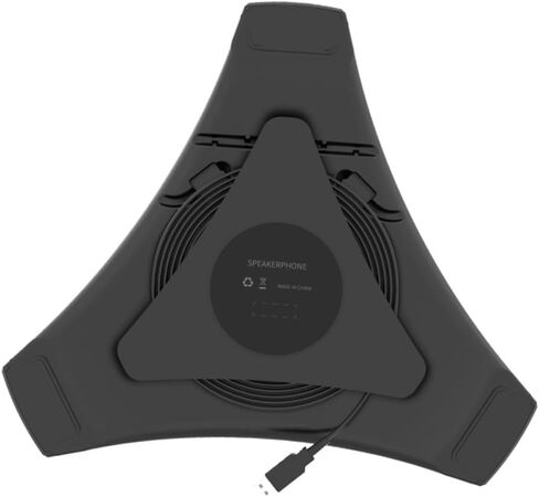 ميكروفون USB صغير متعدد الاتجاهات، مكبر صوت محمول للمؤتمرات، قابس عالي الحساسية، ميكروفون للاجتماعات مع تقليل الضوضاء متعدد المستويات لبث الألعاب باللون الأسود in Kuwait
