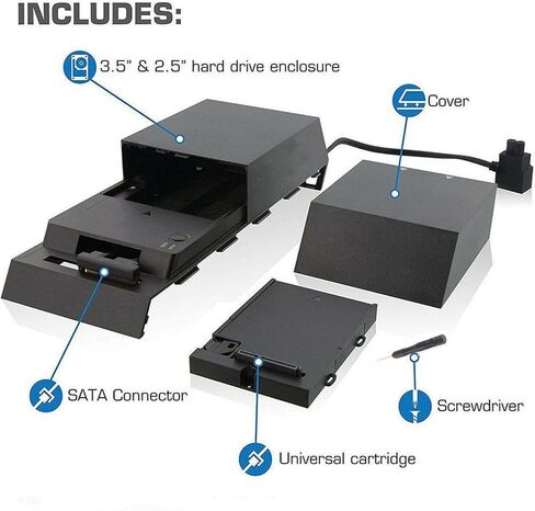 3.5" External Hard Disk Case Durable Host External Hard Disk Expansion Box for PS4 in Saudi Arabia