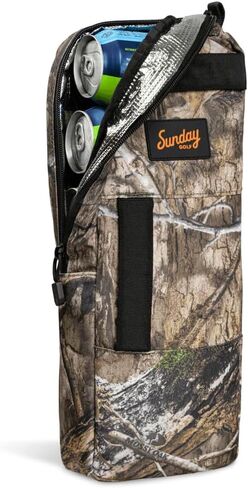 Golf Cooler Bag, Capacity for 7 Cans, Discrete, Water Resistant Zippers, Sleeves for Ice Packs, with 3 Grab Handles by Sunday Golf in Saudi Arabia