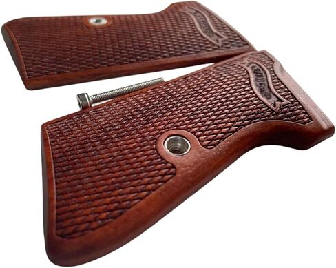 جديد! مقابض متوافقة مع PPK/S، PP، PPK/S الجديد .22 LR Praduak Wood، نمط مربعات محفور، صناعة يدوية تايلاندية in Kuwait