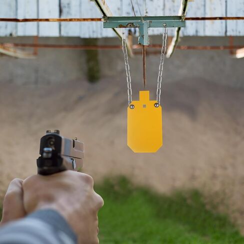 Jenaai AR500 Steel Target with Gong Mounting Kit Steel Hostage Reactive Shooting Thick Armored Torso Target for Outdoor Range Shooting Practice Neon Color in Saudi Arabia