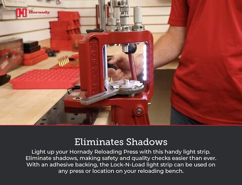 شريط إضاءة LED Hornady Lock N Load - مثالي لمقعد إعادة التحميل الخاص بك - أضف ضوءًا إضافيًا لتقليل الظلال - يتم توصيله بمنفذ 100 فولت، مصابيح LED طويلة الأمد in Kuwait