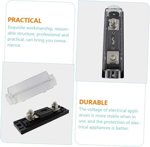 Alipis Fuse Holder Fuse Holder for Automotive Rv Boat and Agricultural Vehicles High-Strength Easy to Install Compatible Gauge Terminals in Saudi Arabia
