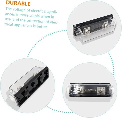 Alipis Fuse Holder Fuse Holder for Automotive Rv Boat and Agricultural Vehicles High-Strength Easy to Install Compatible Gauge Terminals in Saudi Arabia