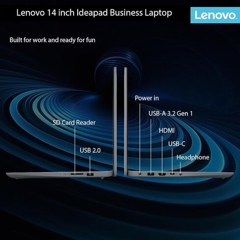 Lenovo IdeaPad Laptop with Microsoft 365 Office, Intel High Performance CPU, 20GB RAM, 1TB Cloud & 640GB Storage, 11 Hour Battery, SD-Card Reader,Webcam + WiFi 6, Windows 11, WOWPC Recovery USB in Kuwait