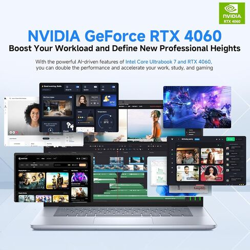 Dell Inspiron Plus 16 AI Laptop, 16.0" 2.5K 120Hz Display, Intel 16-Core Ultra 7-155H(Up to 4.8GHz), GeForce RTX 4060, 64 GB DDR5, 2 TB SSD, Backlit Copilot Key, Windows 11 Pro in Saudi Arabia