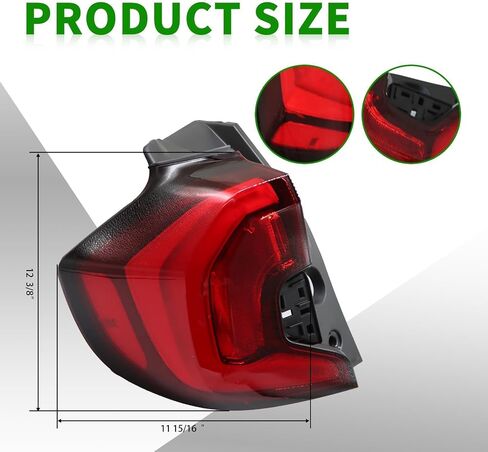Passenger Tail Light Assembly Compatible with 2018 2019 2020 Terrain Rear Brake Lamp Taillight GM2805135 84379498 (Right) in Saudi Arabia