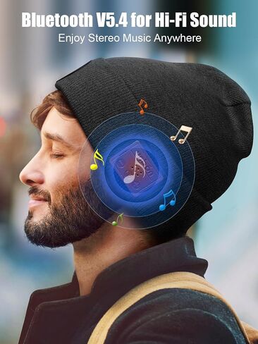 Valentines Day Gifts for Him Boyfriend Husband, Mens Gifts Ideas, LED Beanie with Light for Men, LED Hat with Light Built in USB Rechargeable, Anniversary Birthday Gifts for Men Dad Teen Boys in Saudi Arabia