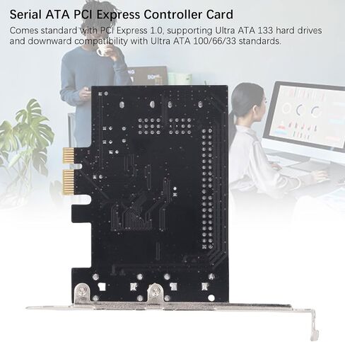 بطاقة محول محركات الأقراص الصلبة Ultra ATA 133 بسرعة 3 جيجا بايت في الثانية PCI Express، تدعم أوضاع 0 و1 و0+1 للكمبيوتر المكتبي ونظام التشغيل OS X وDOS in Saudi Arabia