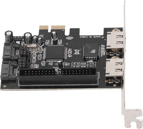 بطاقة محول محركات الأقراص الصلبة Ultra ATA 133 بسرعة 3 جيجا بايت في الثانية PCI Express، تدعم أوضاع 0 و1 و0+1 للكمبيوتر المكتبي ونظام التشغيل OS X وDOS in Saudi Arabia