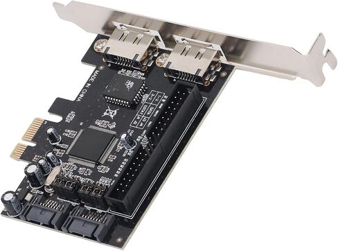 بطاقة محول محركات الأقراص الصلبة Ultra ATA 133 بسرعة 3 جيجا بايت في الثانية PCI Express، تدعم أوضاع 0 و1 و0+1 للكمبيوتر المكتبي ونظام التشغيل OS X وDOS in Saudi Arabia