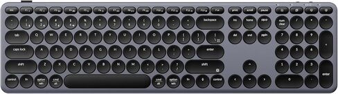لوحة مفاتيح بلوتوث Keychron B5 Pro فائقة النحافة 2.4 جيجا هرتز لاسلكية 100% كاملة الحجم 548 جرام دعم قاذفة خفيفة الوزن مع عمر بطارية يصل إلى 300 ساعة متوافقة مع نظام التشغيل Mac Windows Linux - رمادي فضائي in Saudi Arabia