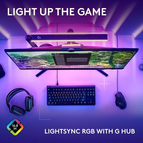 لوحة مفاتيح ألعاب سلكية منخفضة المستوى من لوجيتك G515 TKL، RGB قابلة للتخصيص بالكامل، أغطية مفاتيح PBT مزدوجة اللقطة، مفاتيح لمسية/بنية - أسود (متجدد) in Kuwait