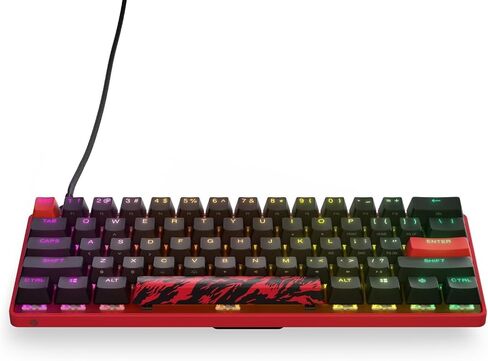 SteelSeries Apex 9 Mini: إصدار Faze Clan — لوحة المفاتيح الضوئية HotSwap — تصميم مضغوط بنسبة 60% — مفاتيح بصرية — تخصيص RGB — غطاء مفاتيح PBT مزدوج اللقطة (متجدد) in Kuwait