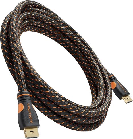 كابل HDMI عالي السرعة 10 أقدام 4K - 18 جيجابت في الثانية HDMI 2.0 (4K @ 60 هرتز HDR UHD 4:4:4 Chroma) - إيثرنت - رأس القفل - لون عميق فائق الدقة مع ARC، ثلاثي الأبعاد، HDCP 2.2، 28AWG، مطلي بالذهب in Saudi Arabia