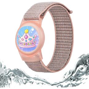 Kids Wristband for Airtag, Adjustable GPS Tracker Bracelet Holder Case, Waterproof Full Coverage Anti Lost Watchband for Toddler Child Elder in Saudi Arabia