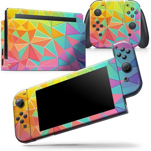 Design Skinz - Compatible with Nintendo DSi XL - Skin Decal Protective Scratch-Resistant Removable Vinyl Wrap Cover - Retro Geometric in Saudi Arabia