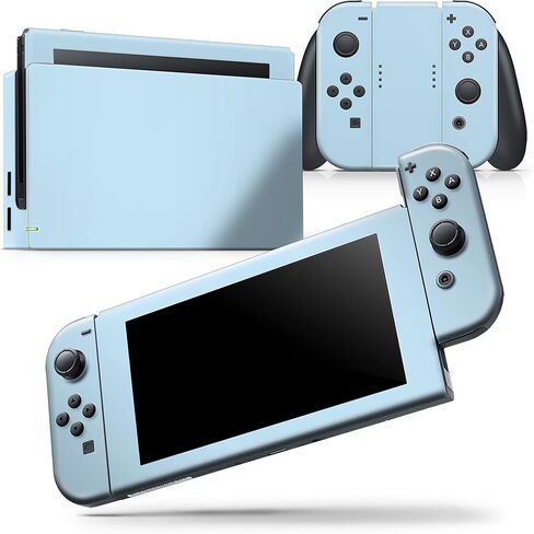 Design Skinz - Compatible with Nintendo Switch Lite - Skin Decal Protective Scratch-Resistant Removable Vinyl Wrap Cover - Baby Blue Pastel Color in Saudi Arabia