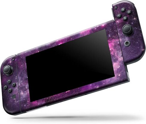 Design Skinz - متوافق مع Nintendo Switch Lite - غطاء حماية من الفينيل مقاوم للخدش قابل للإزالة - مساحة عميقة أرجوانية نابضة بالحياة in Saudi Arabia