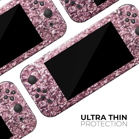 Design Skinz - متوافق مع Nintendo DSi XL - غطاء حماية من الفينيل قابل للإزالة ومقاوم للخدش - بصيص وردي رقيق in Saudi Arabia